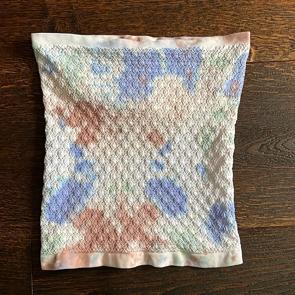 2. Free People Custom Tie-Died Honey Textured Tube Top